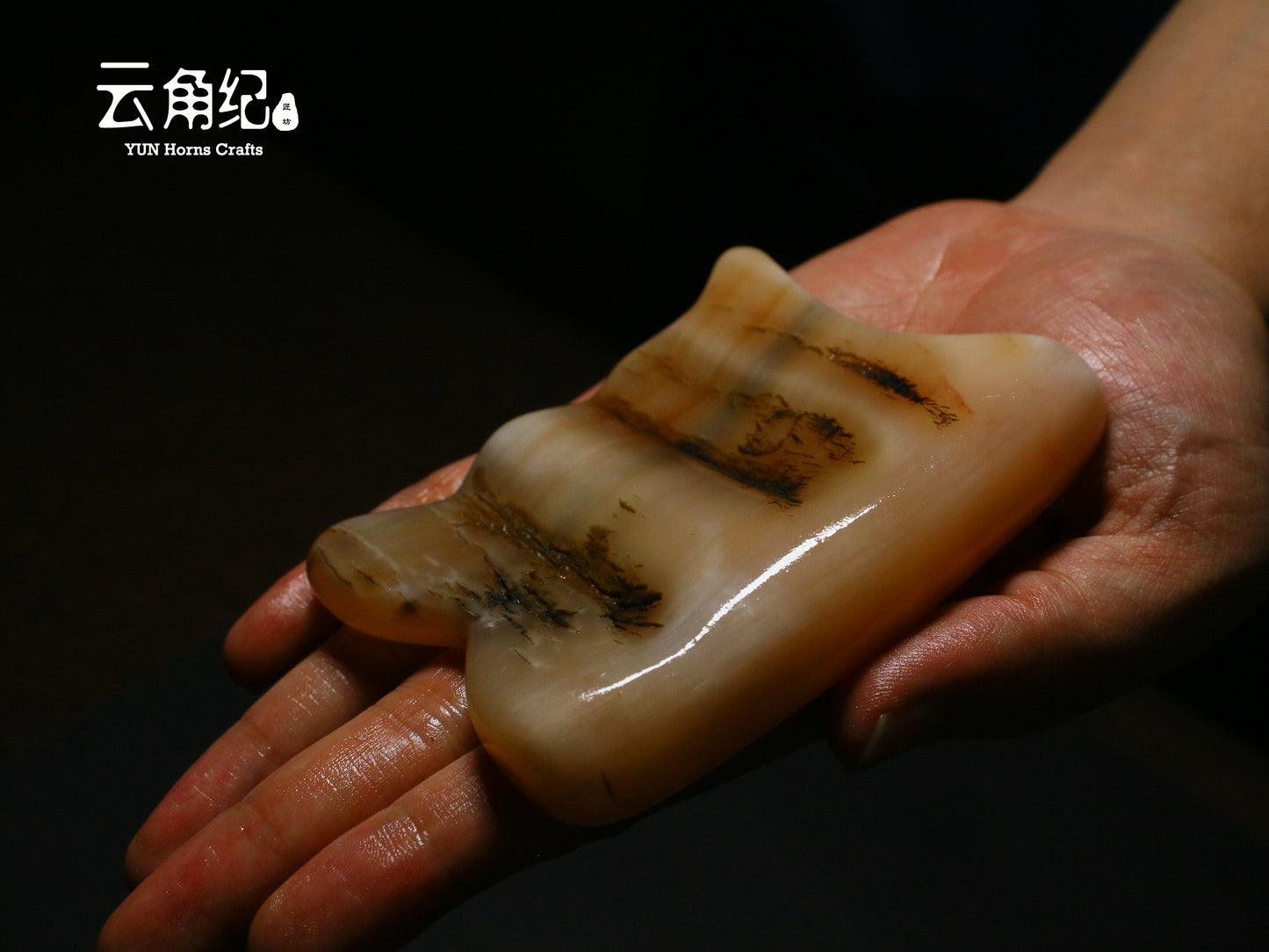 TCM Horn Body Gua Sha Board原生角皮身体刮痧板
