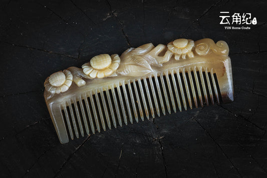 Buffalo Horn Comb-Sunflower向日葵梳