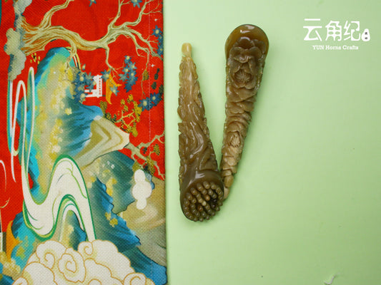 Double Blessing Carving" (Peony & Lotus)精雕牡丹花莲蓬