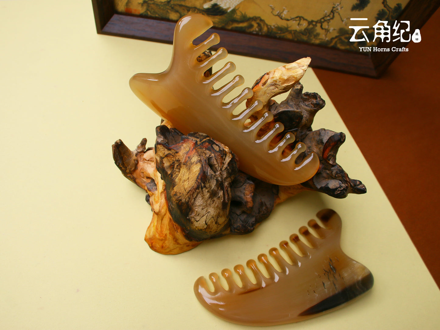 White Buffalo Horn Gua Sha Board白水刮痧板